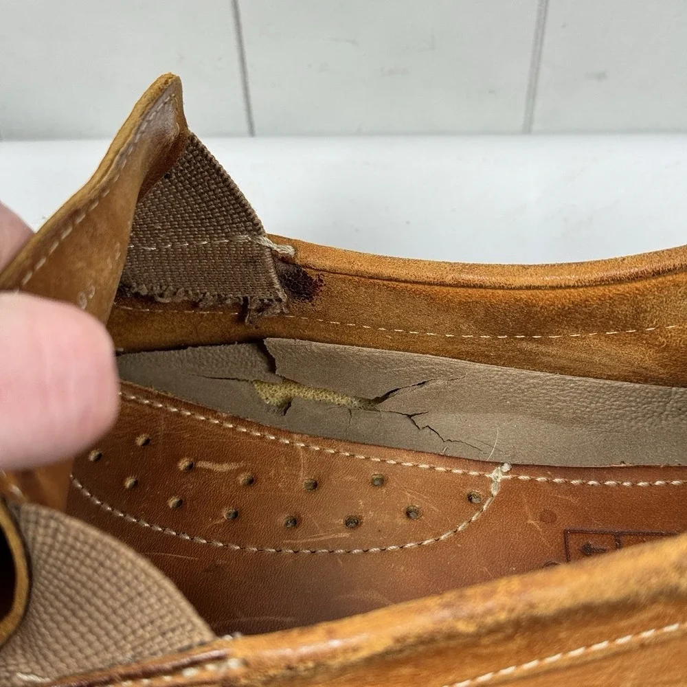 Driving Loafers Brown Leather Classic Timeless Casual Comfy Dress Shoes‎ Men 12M
